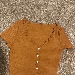Shein small copper crop top